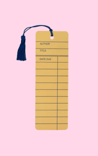 Library Card Bookmark