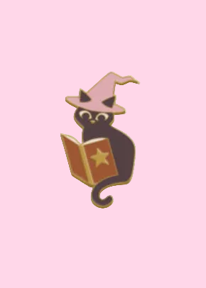 Witchy Cat Enamel Pin