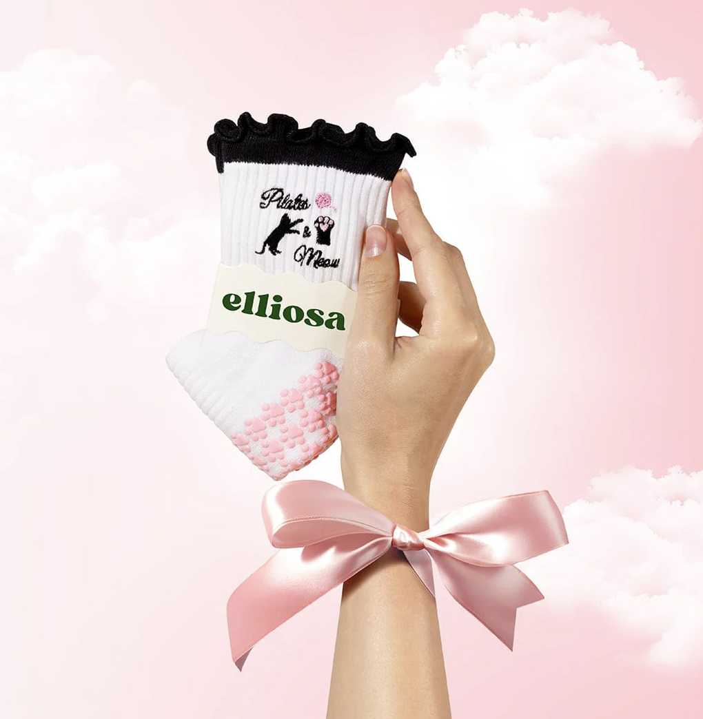 Pilates & Meow (Pilates Socks)