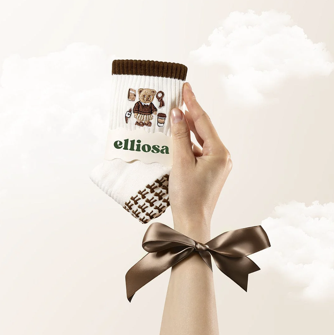 Beary Latte (Pilates Socks)