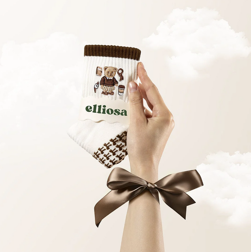 Beary Latte (Pilates Socks)