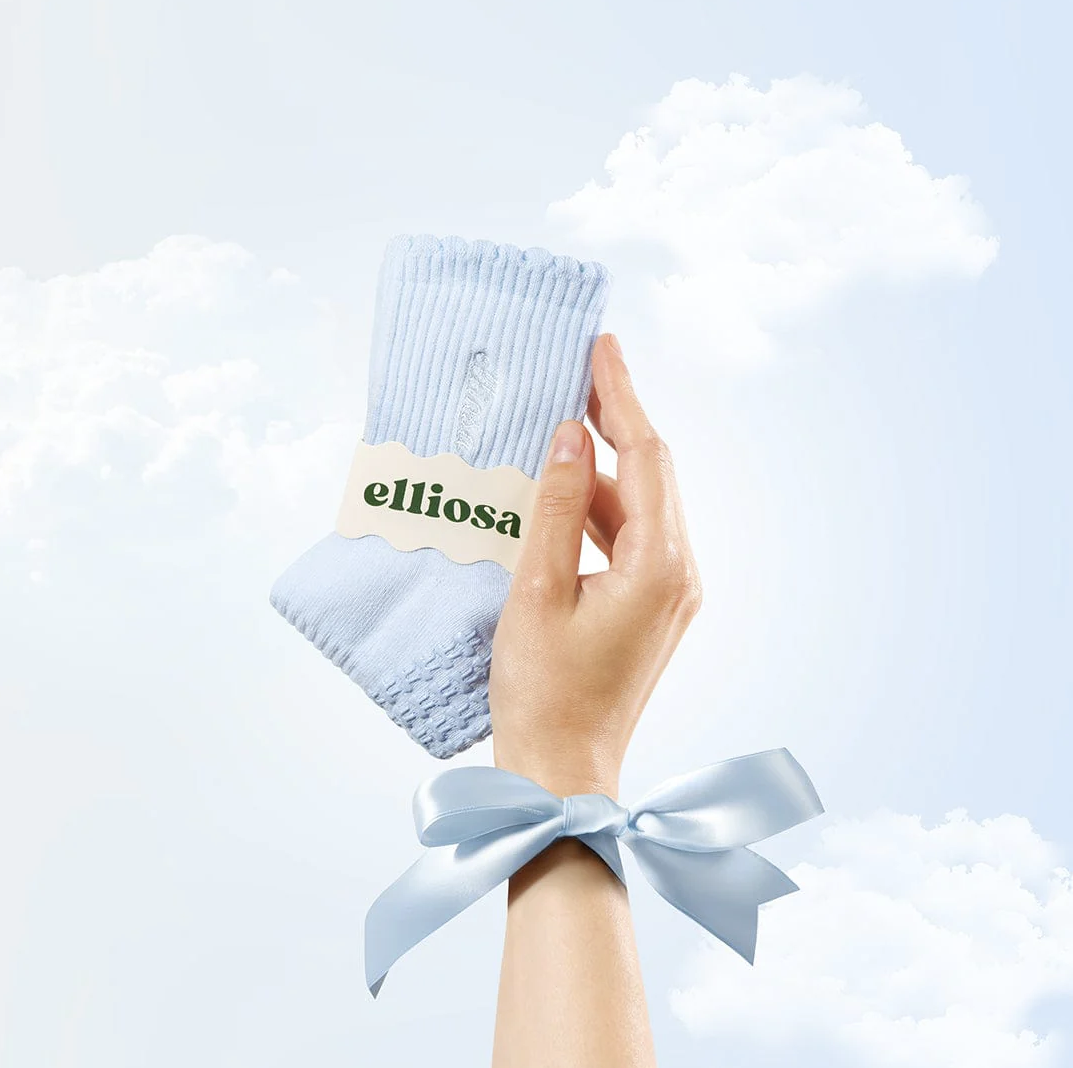 Elliosa Grip Basics - Baby Blue (Pilates Socks)