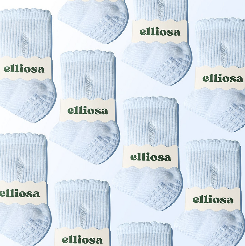 Elliosa Grip Basics - Baby Blue (Pilates Socks)