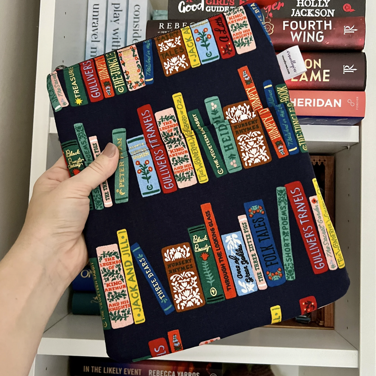 A Fairytale Bookshelf - Zippered Book Sleeve
