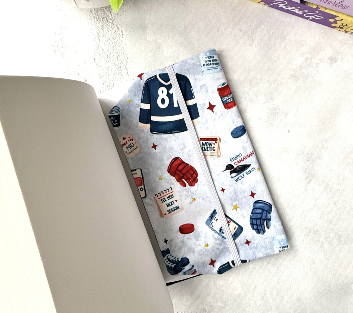 Hockey Romance - First Period - Fabric Dust Cover