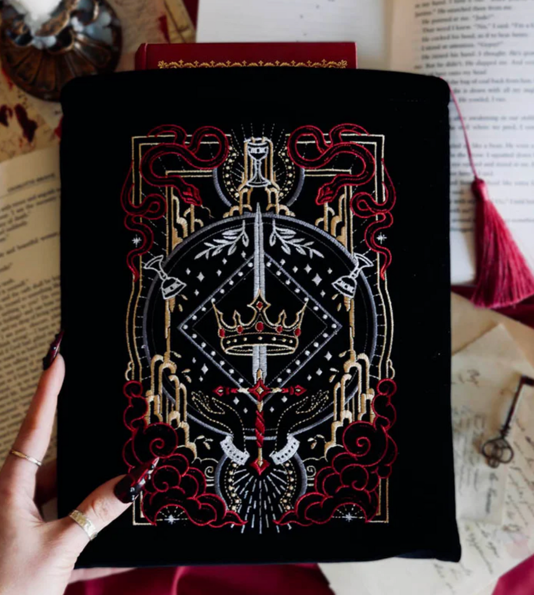 Serpents & Swords (Black) Book Sleeve - Quirky Cup Collective (Copy)