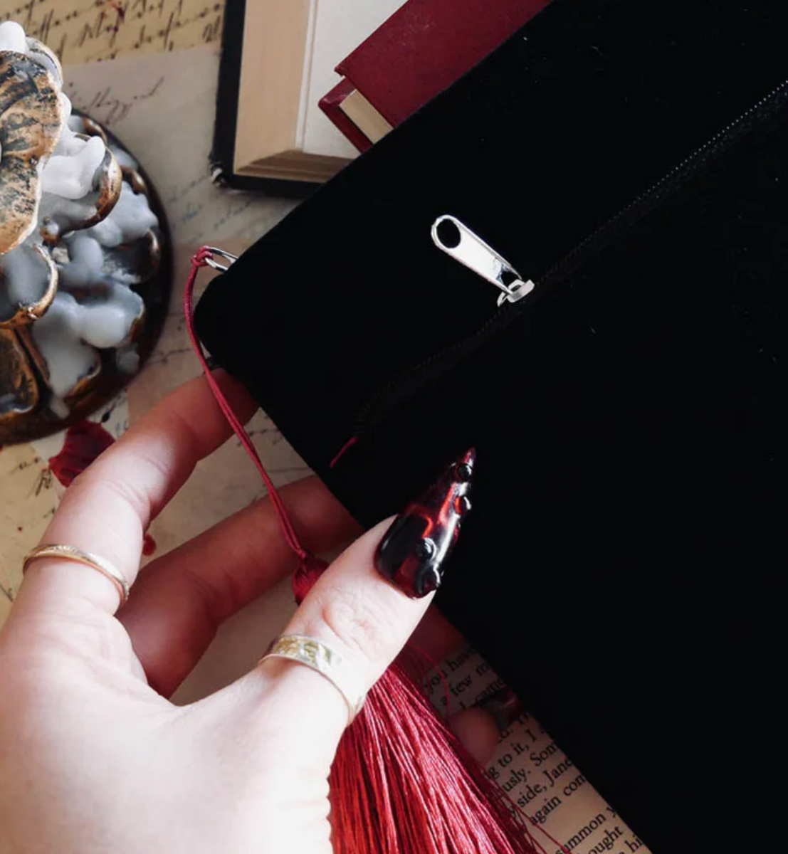 Serpents & Swords (Black) Book Sleeve - Quirky Cup Collective (Copy)