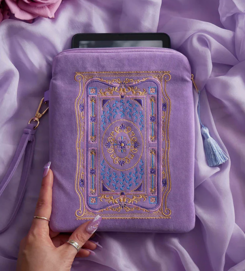 Literati E-Reader Sleeve - Wisteria Quirky Cup Collective