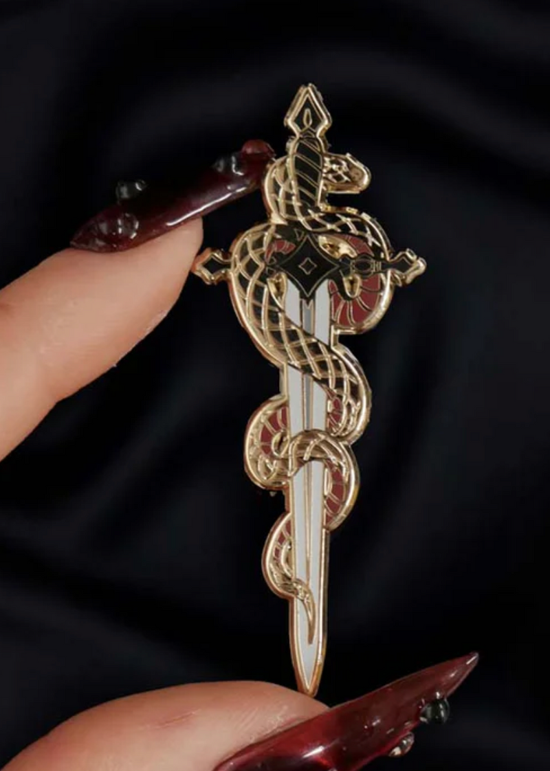 Serpentine Enamel Pin