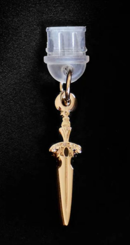 Sword Dust Plug - Gold