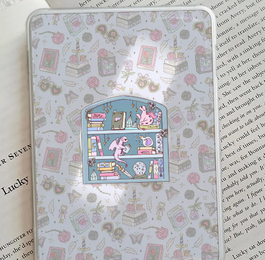 Blue Fantasy Books Glitter Kindle Grip Phone Grip E-Reader | Glitter