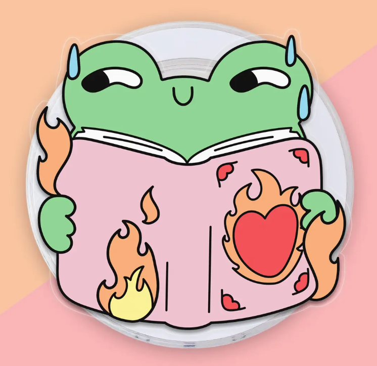 Frog Smut Kindle Grip, Funny Phone Grip, E-Reader Accessory | default
