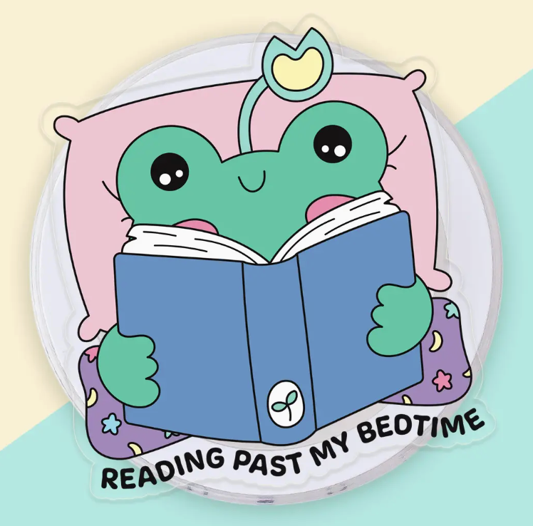 Frog Reading Kindle Grip Phone Grip E-Reader Accessory | default