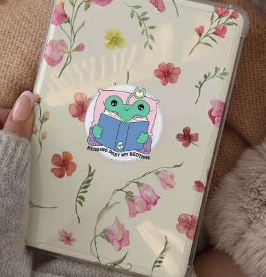 Frog Reading Kindle Grip Phone Grip E-Reader Accessory | default