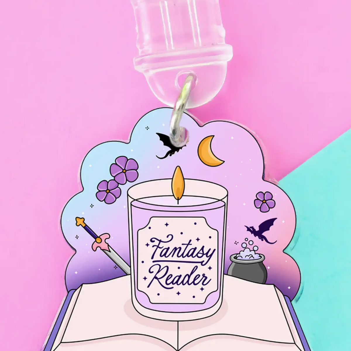 Kindle Charm Fantasy Reader, Phone Charm, Book Merch, USB C |