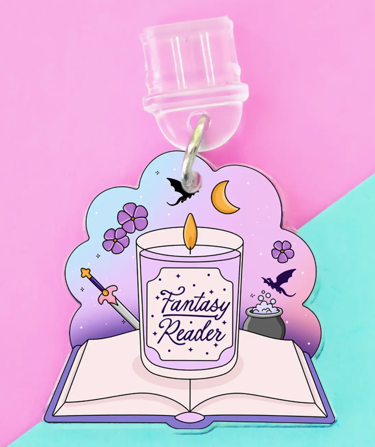 Kindle Charm Fantasy Reader, Phone Charm, Book Merch, USB C |