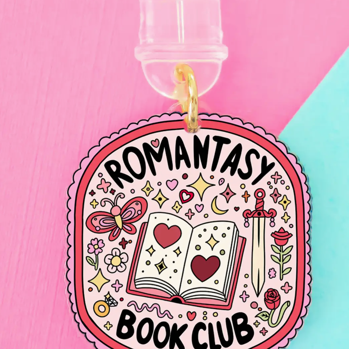 Kindle Charm Romantasy Club, Phone Charm, Book Merch, USB C
