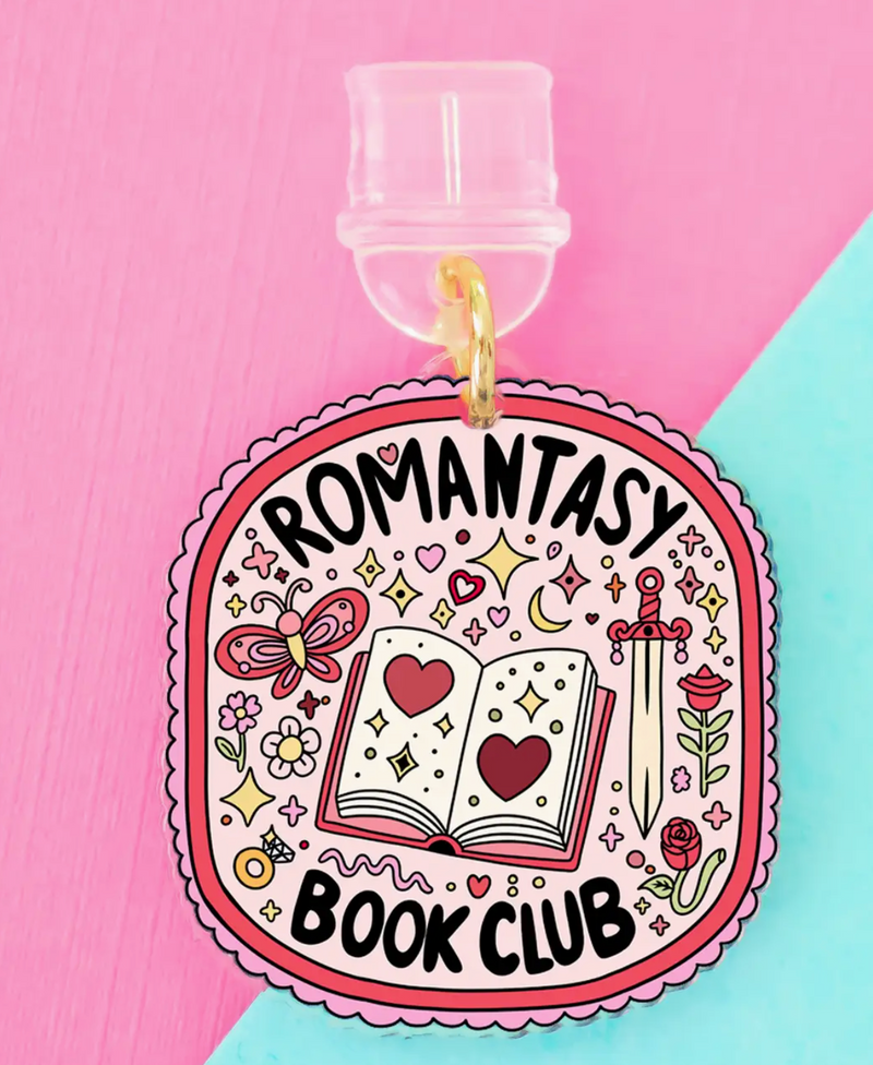 Kindle Charm Romantasy Club, Phone Charm, Book Merch, USB C