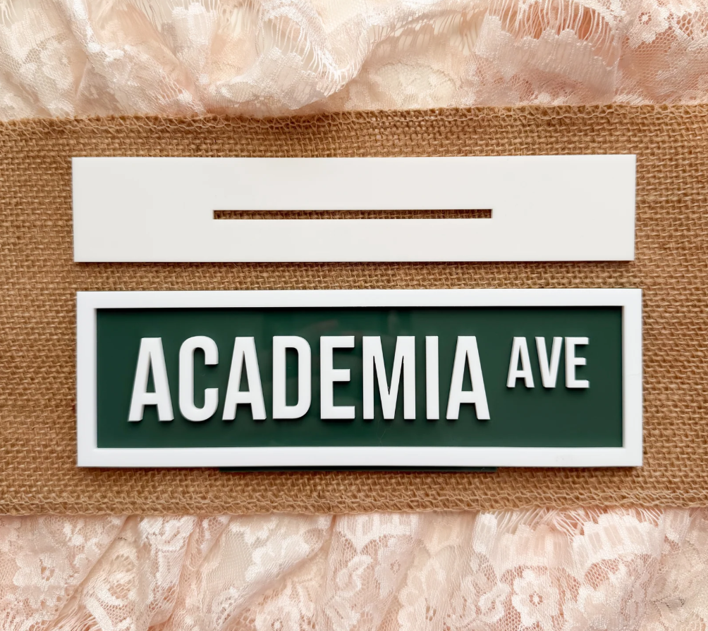 Academia Ave Street Sign