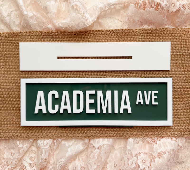 Academia Ave Street Sign