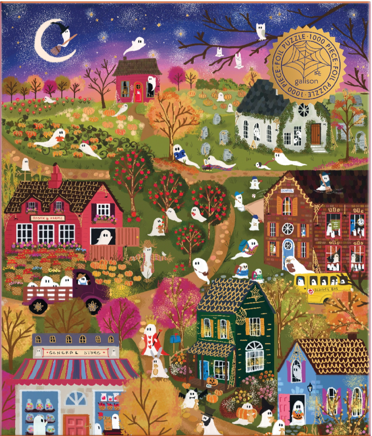 Joy Laforme Spooky Village 1000 Piece Foil Puzzle