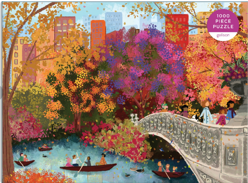 Joy Laforme Autumn on Bow Bridge 1000 Piece Puzzle