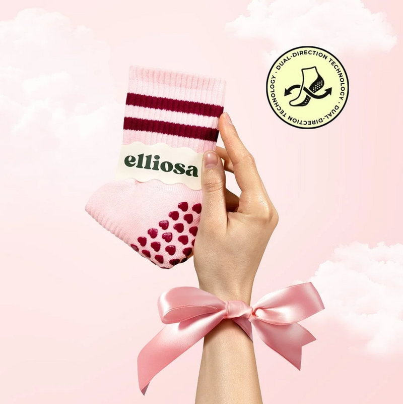 Grip Stripes - Soft Pink (Pilates Socks)