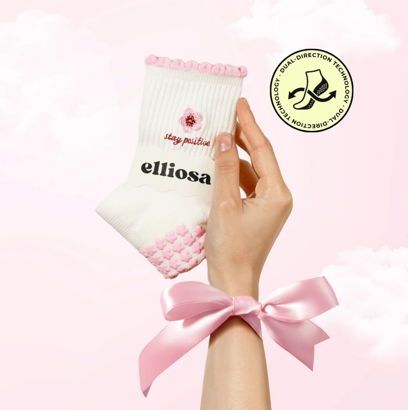 Bloom - Stay Positive (Pilates Socks)