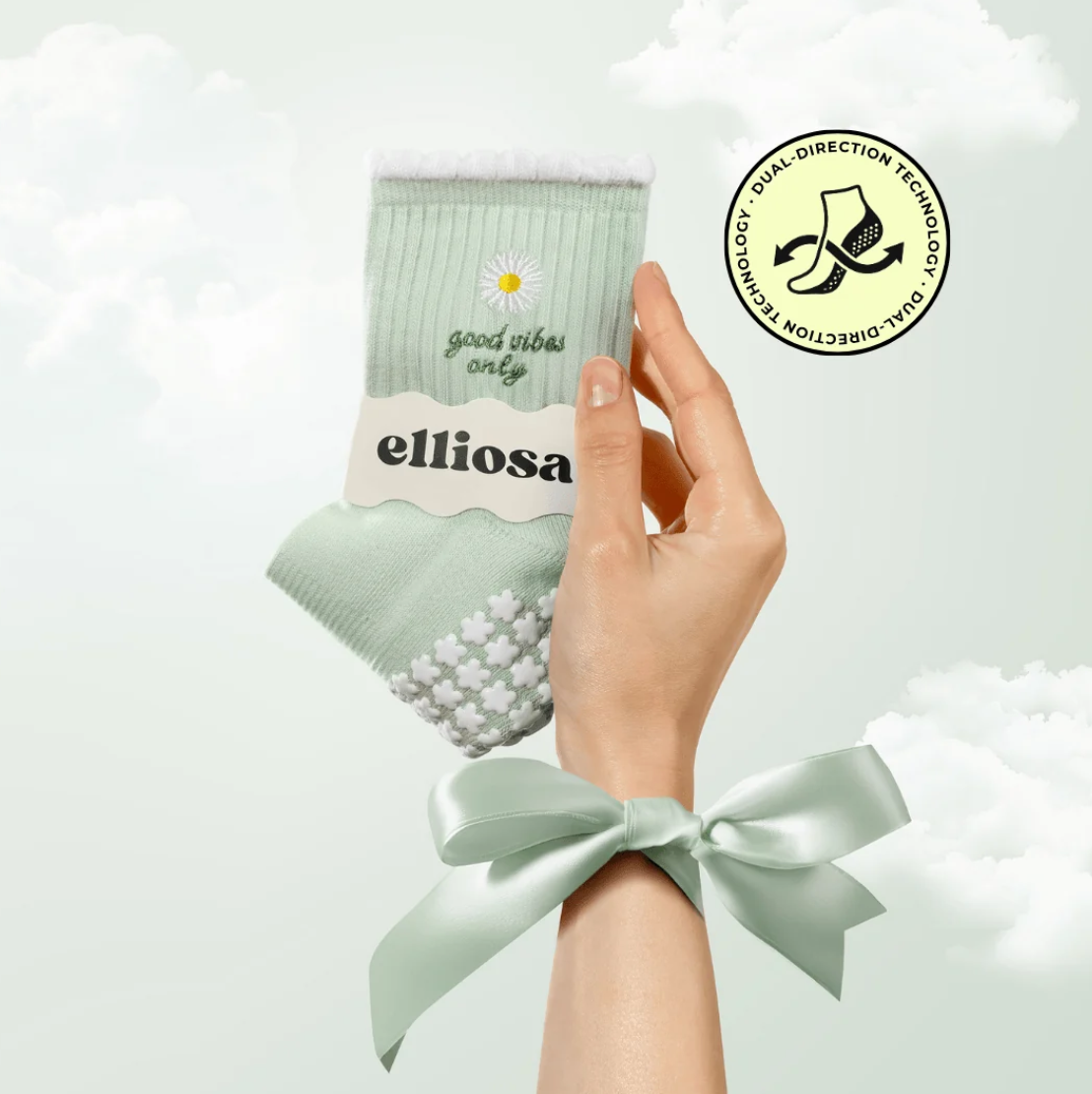 Bloom - Good Vibes Only (Pilates Socks)