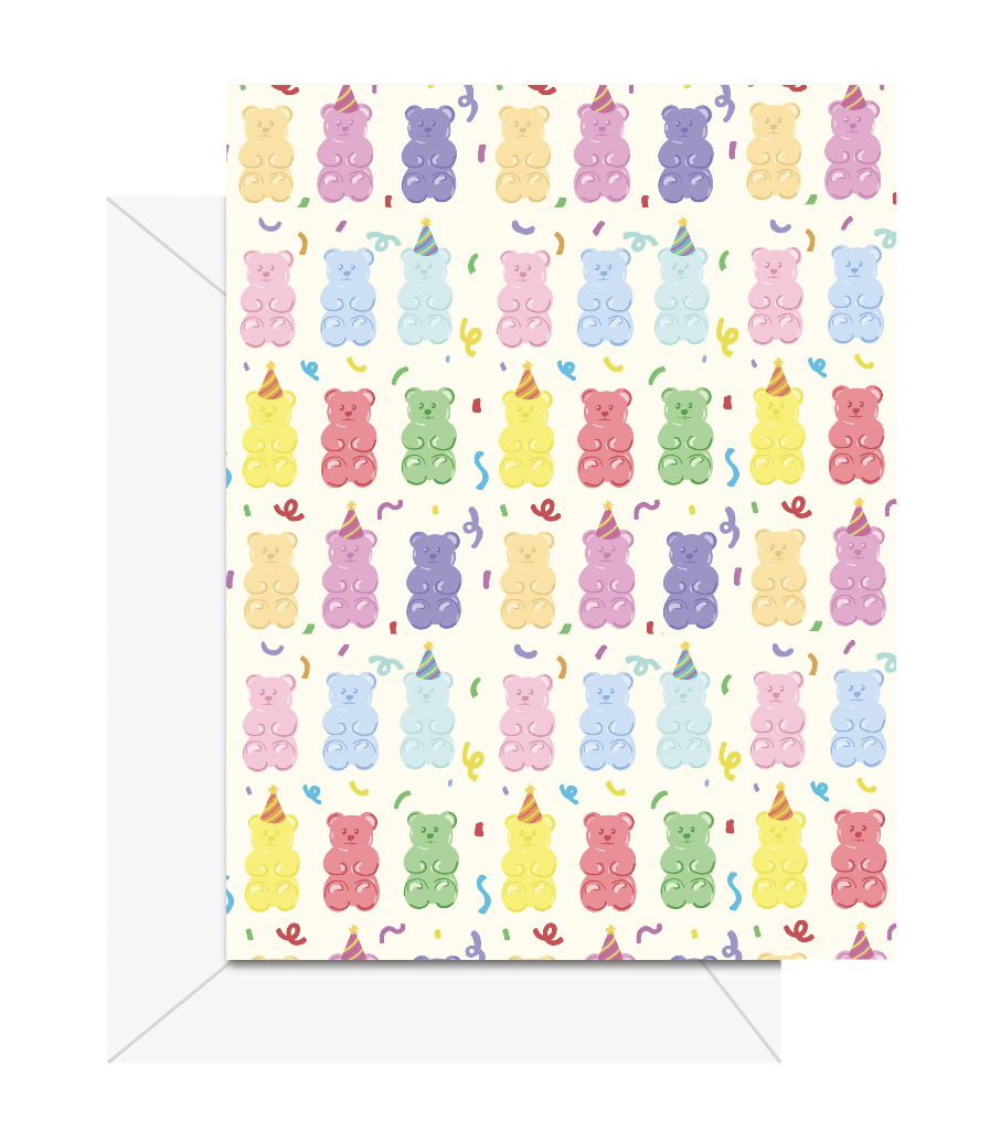 Gummy Bear Pattern - Greeting Card