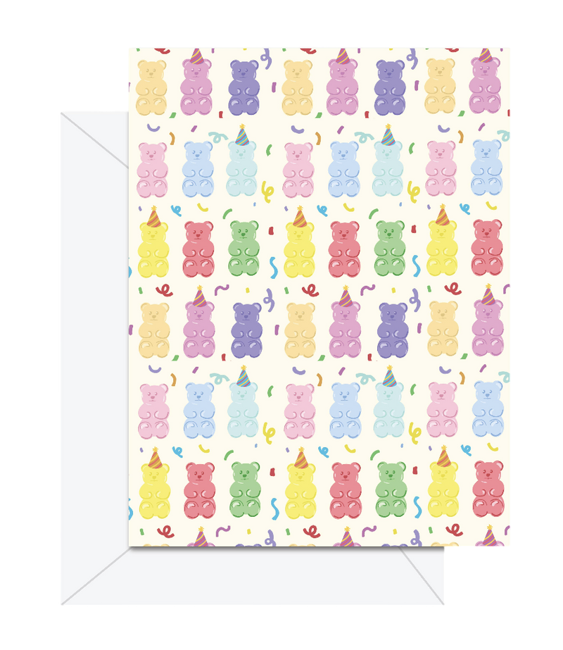 Gummy Bear Pattern - Greeting Card