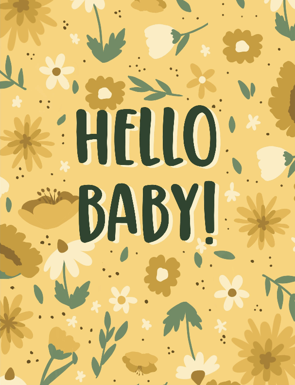 Hello Baby- Greeting Card