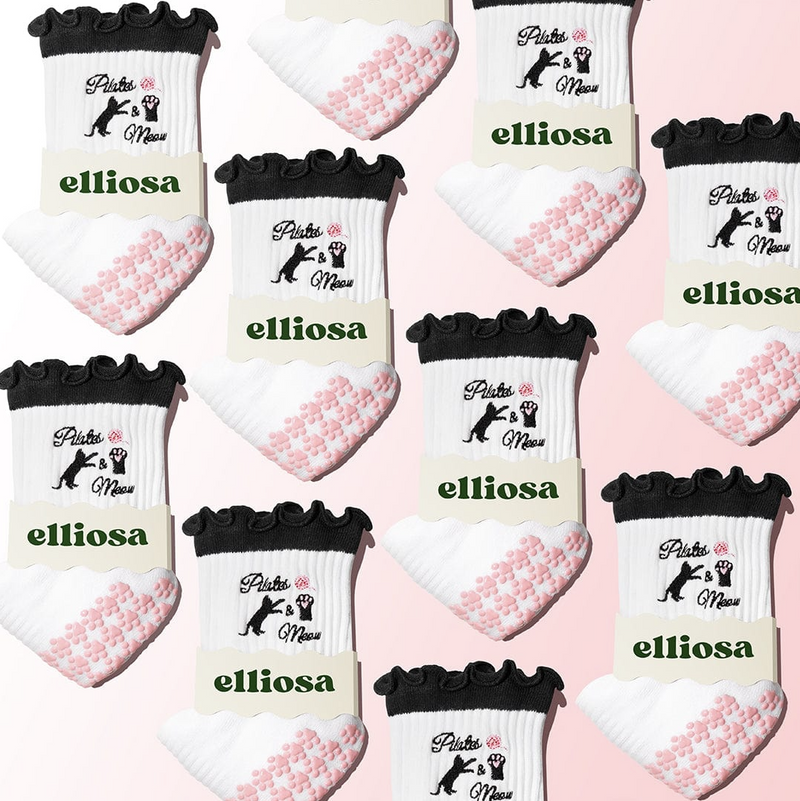 Pilates & Meow (Pilates Socks)
