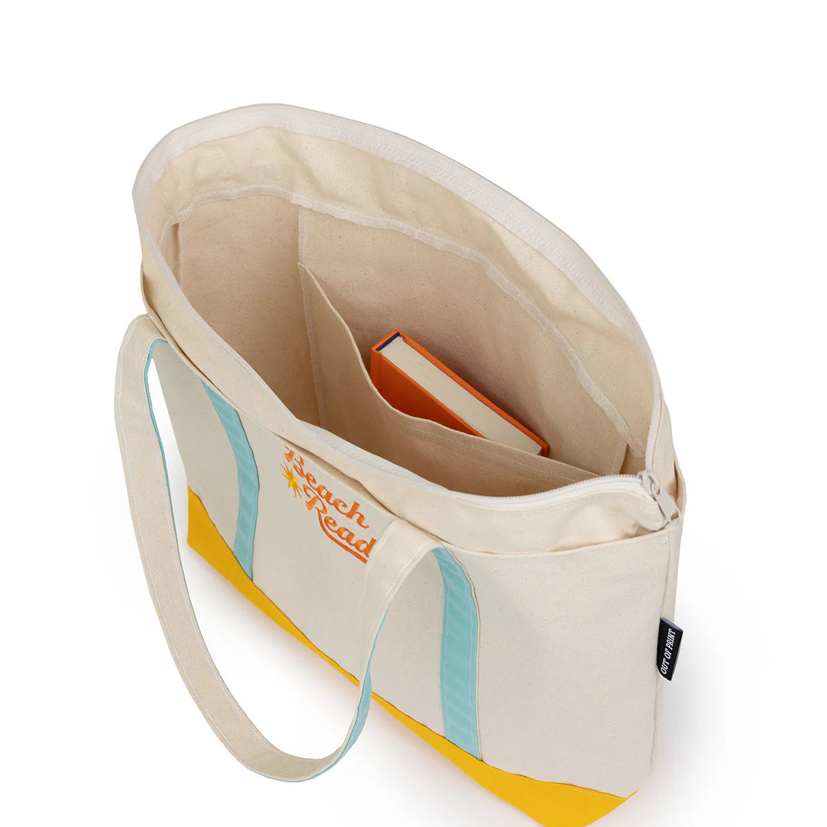 Beach Reads Zippered Boat Tote