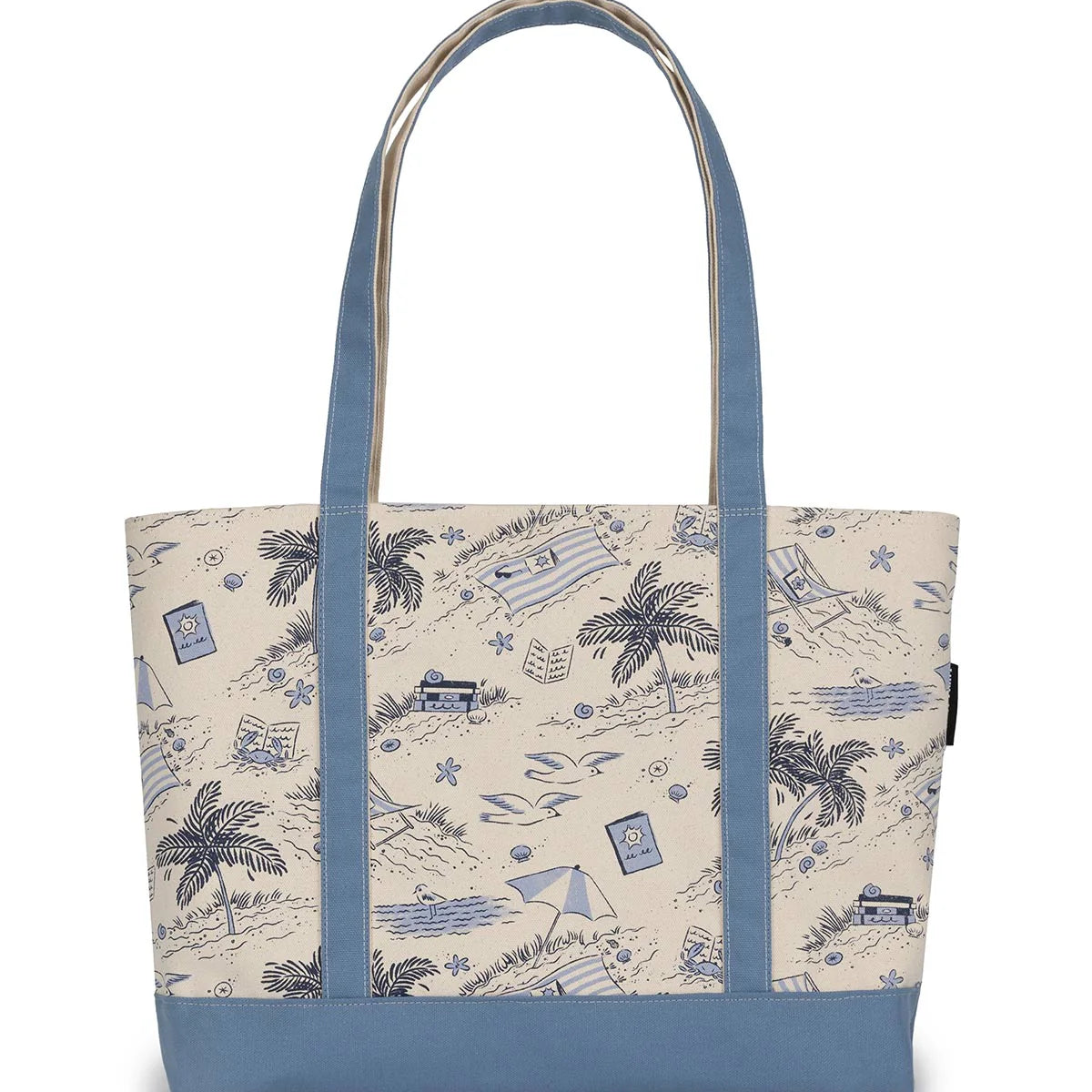 Vacation Vibes large zippered tote