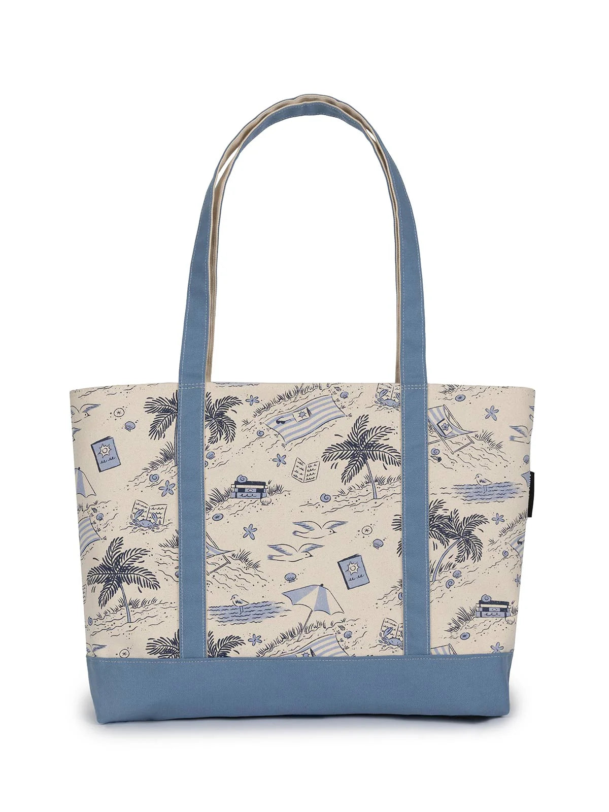 Vacation Vibes large zippered tote
