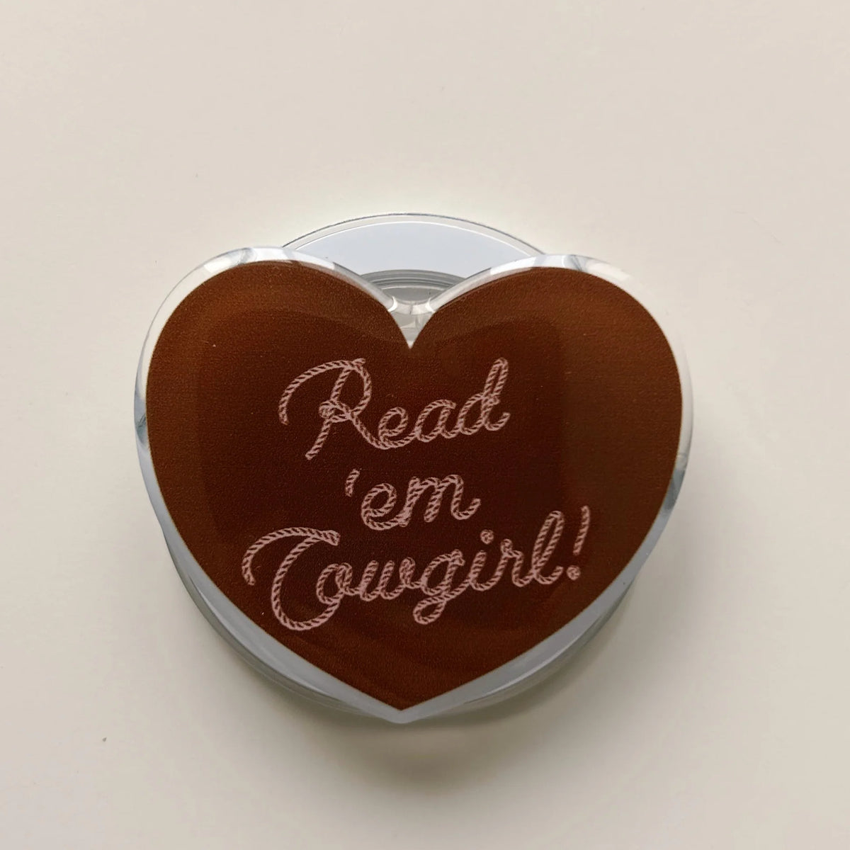 Magnetic E-Reader Grip: Read 'em Cowgirl