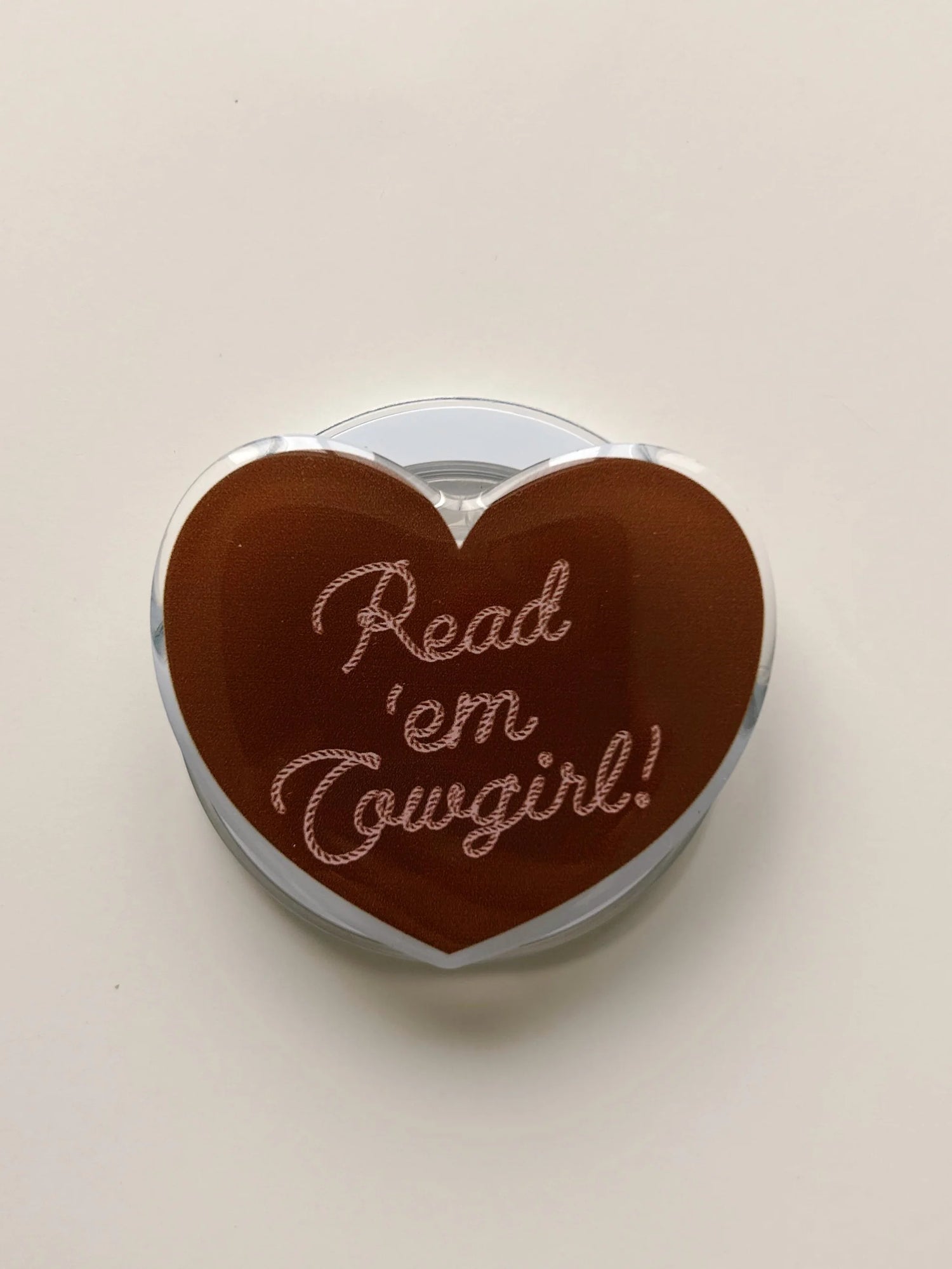 Magnetic E-Reader Grip: Read 'em Cowgirl