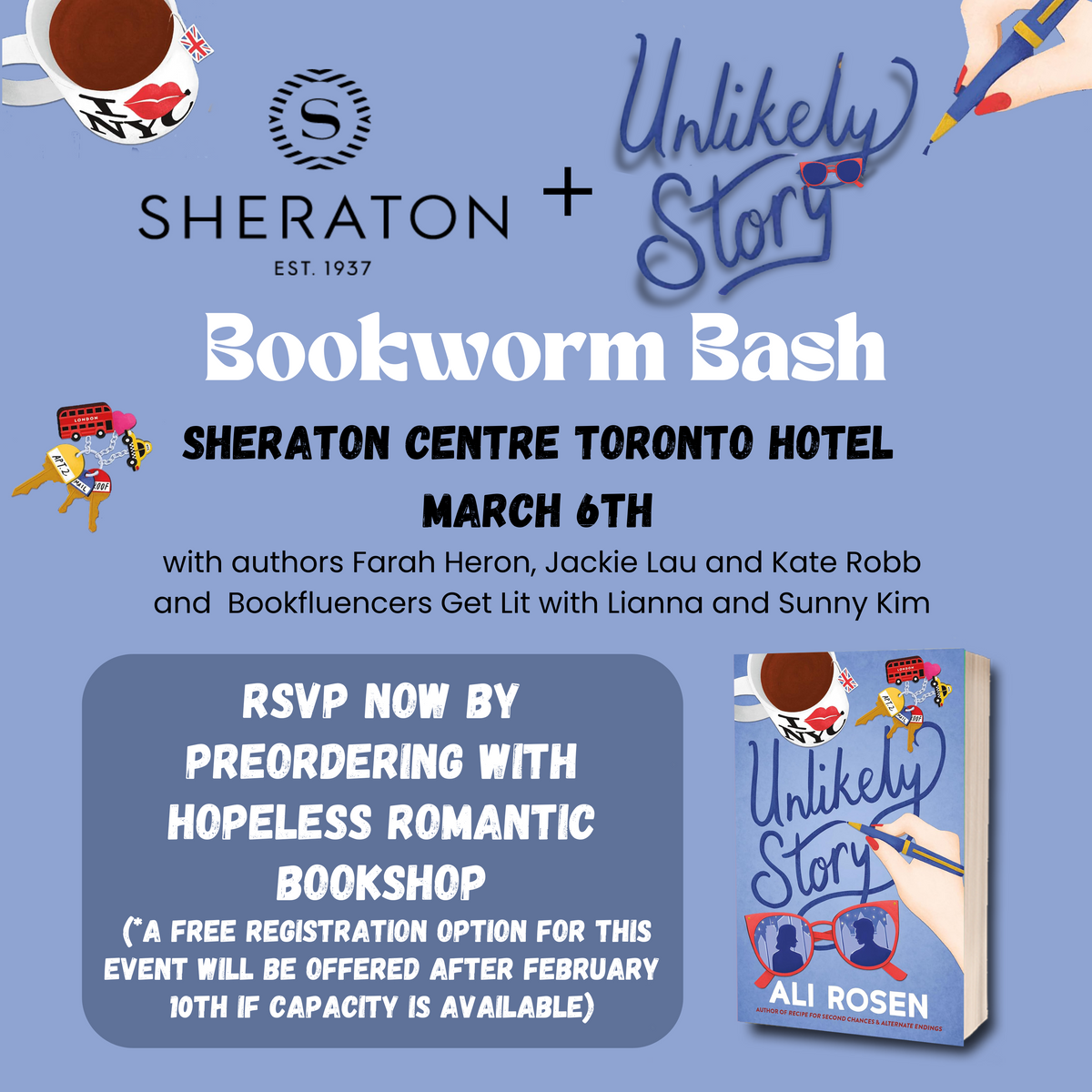 Unlikely Story x Bookworm Bash - Hosted by Ali Rosen
