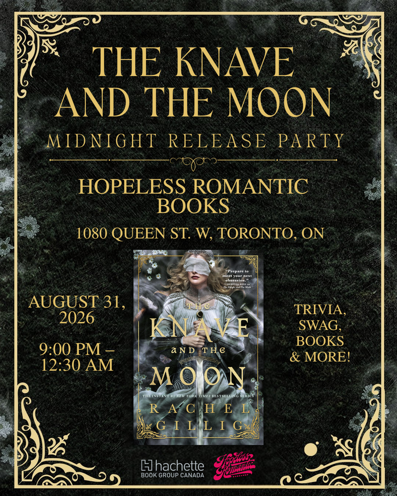 Midnight Release Day Party: The Knave and The Moon by Rachel Gillig (August 31, 2026 @ 9:00pm)