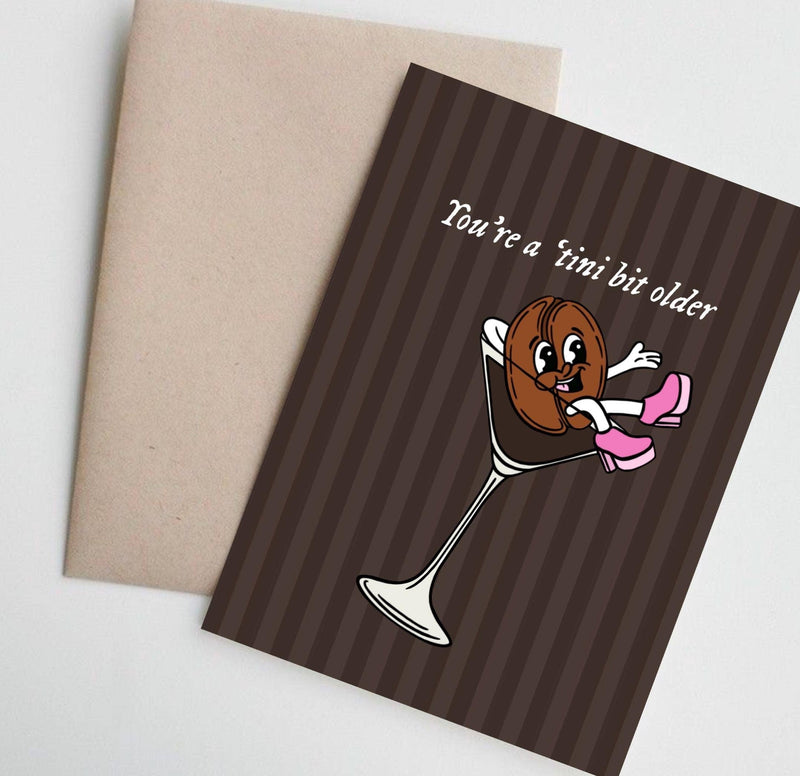 Espresso Martini Birthday Greeting Card