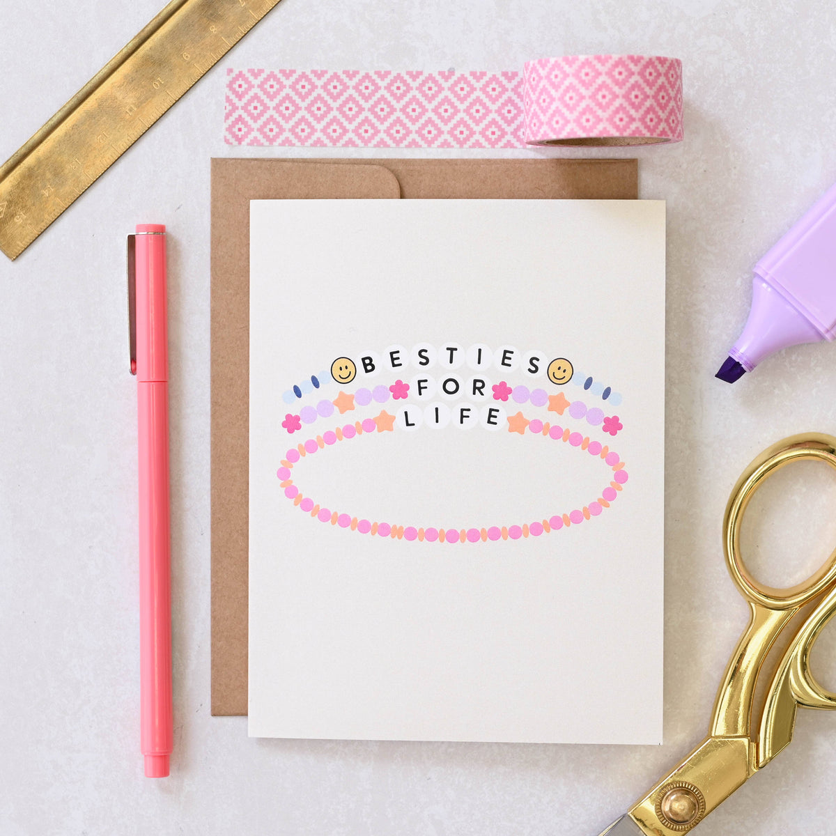 Besties For Life Friendship Bracelet - Pop CultureCard - Hopeless Romantic