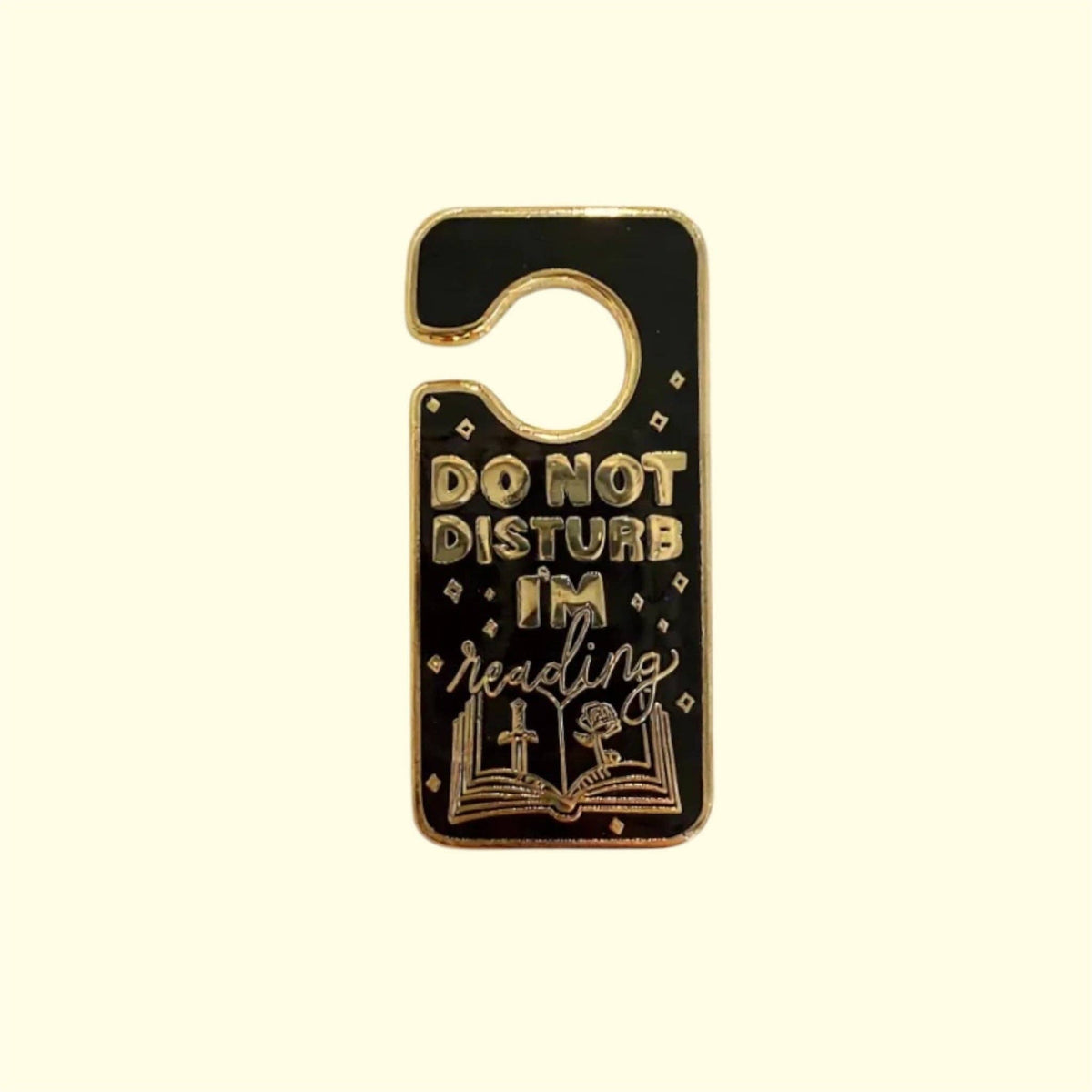 Do Not Disturb I'm Reading Enamel Pin