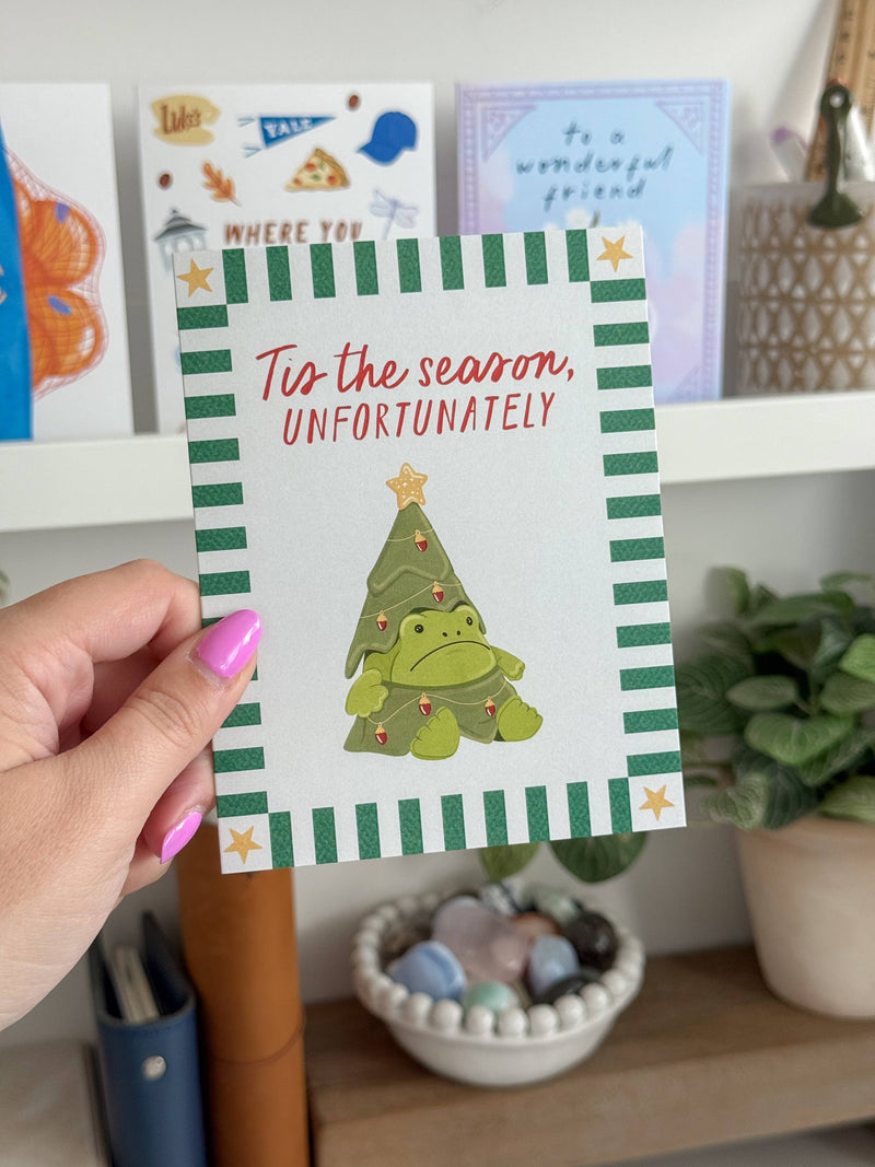 Tis The Season, Unfortunately Frog Jelly - Christmas Card