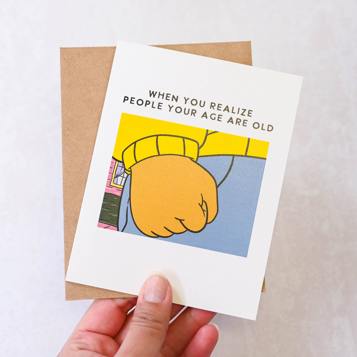 Arthur People Your Age Are Old - Retro 90's Pop Culture Birthday Card - Hopeless Romantic