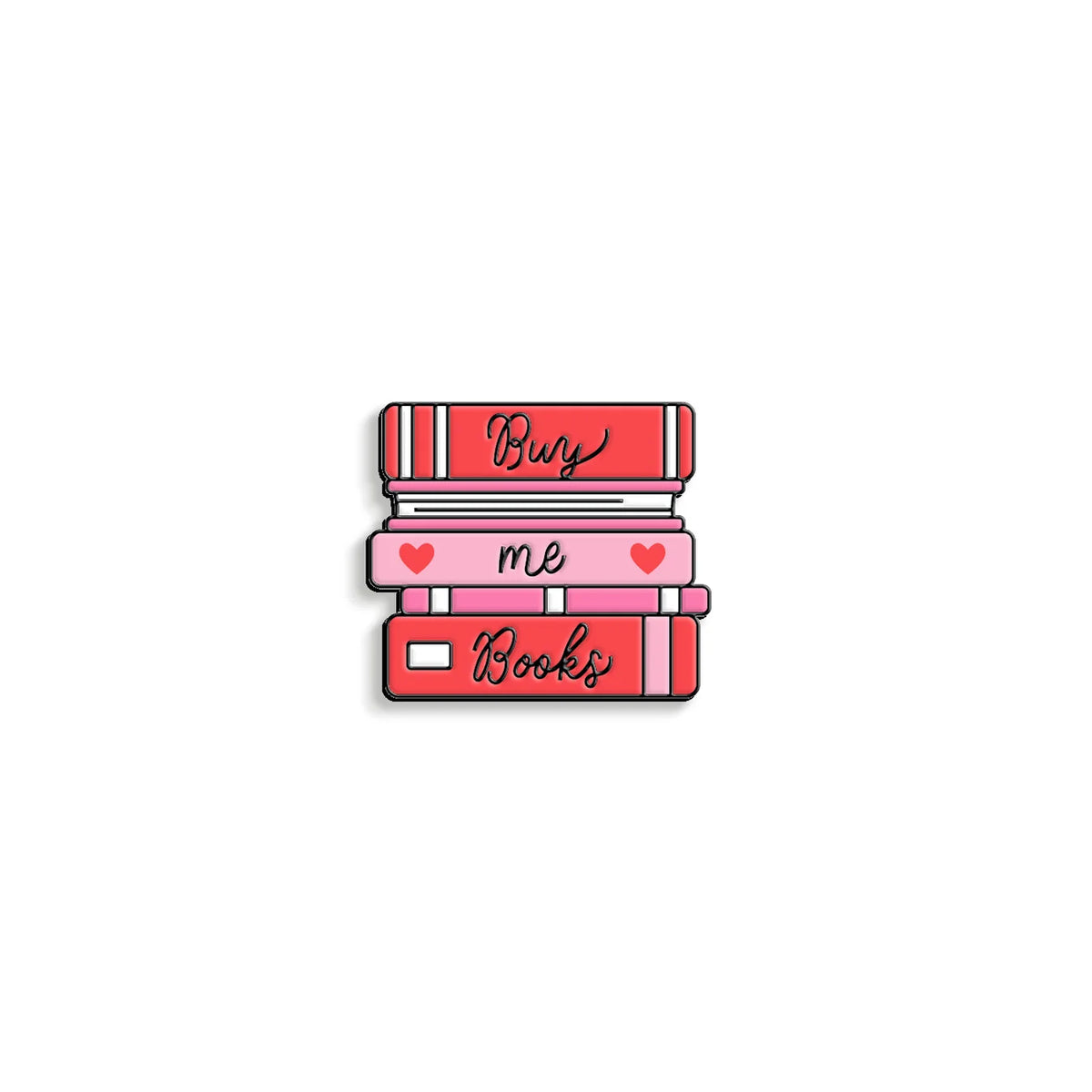 Buy Me A Books enamel pin