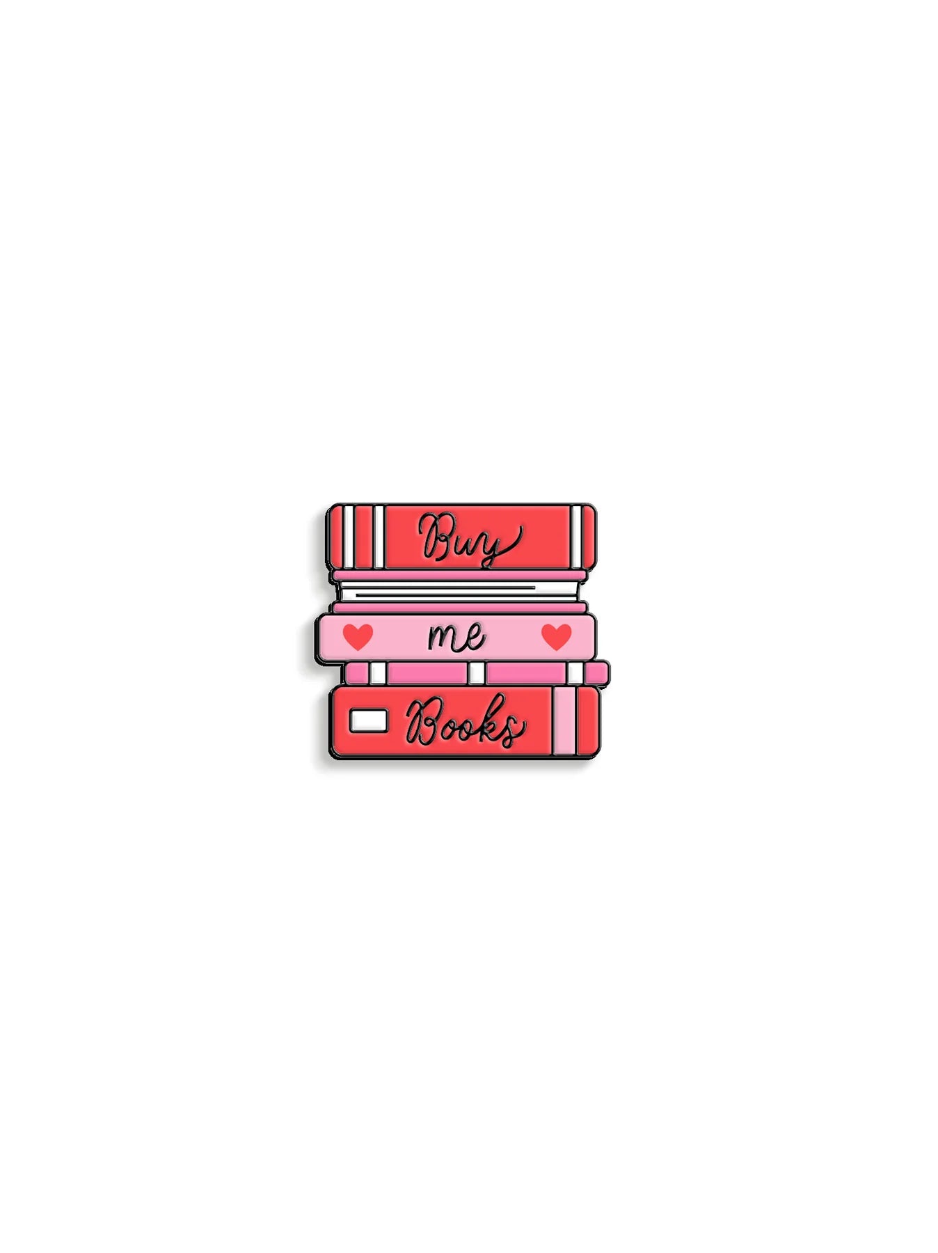 Buy Me A Books enamel pin