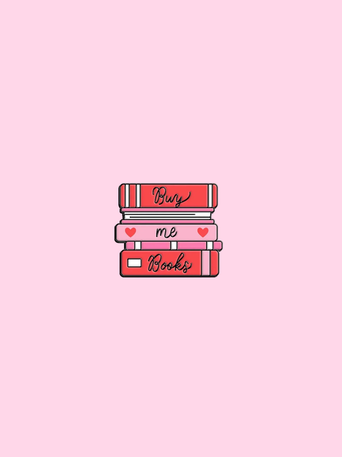 Buy Me A Books enamel pin