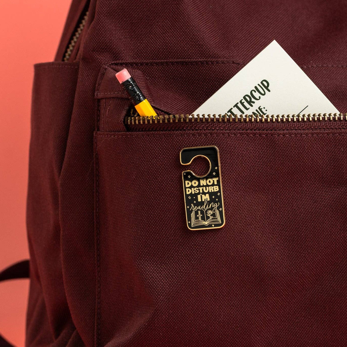 Do Not Disturb I'm Reading Enamel Pin