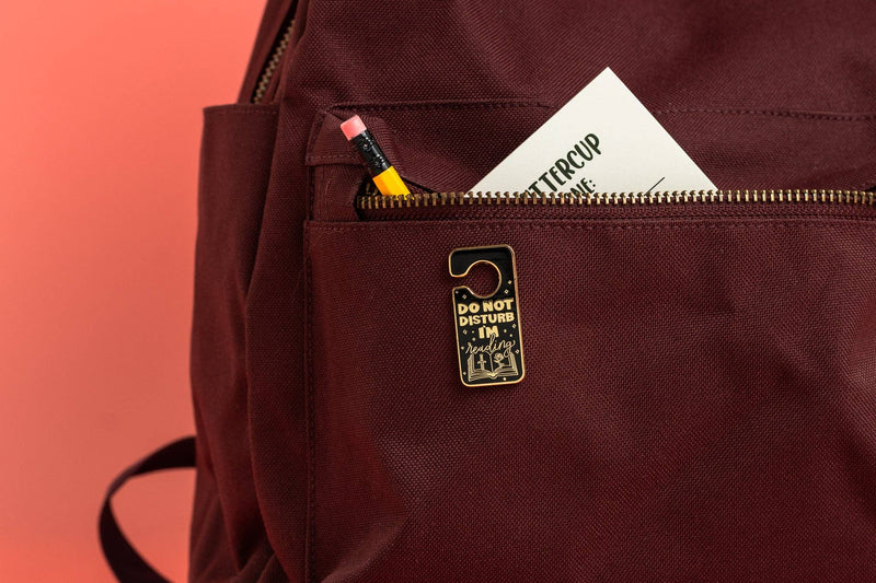 Do Not Disturb I'm Reading Enamel Pin